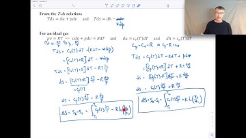 Thermodynamics I - Entropy Change for an Ideal Gas