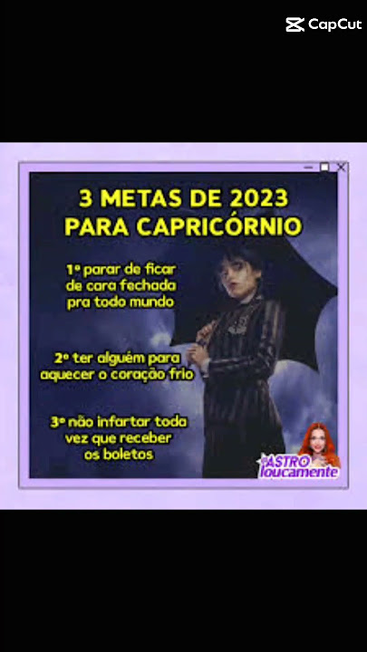 pra quem é signo de Capricórnio ♑