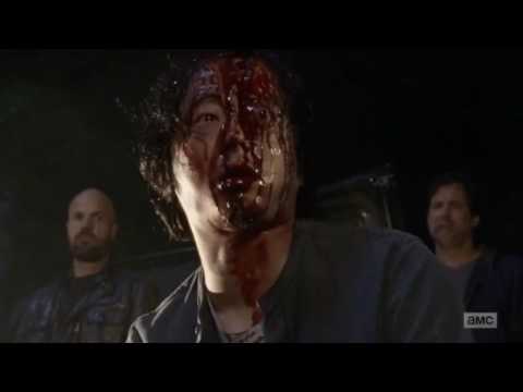 The Walking Dead Season 7 Abraham and Glenn's Death  (Negan Kill Scene)