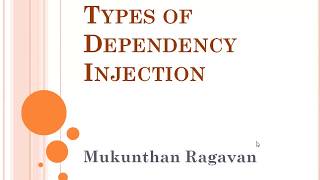 Types of Dependency Injection