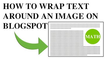 How to wrap text around an image on Blogspot | Math Channel