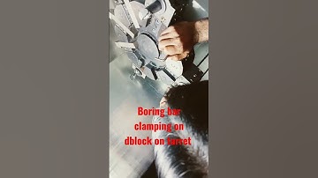 Boring bar clamping on dblock on turret