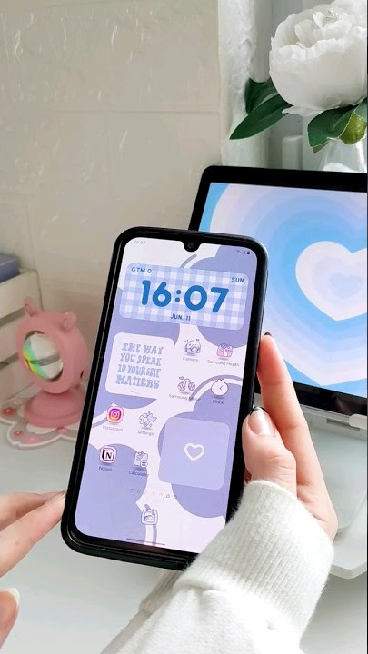 aesthetic homescreen without changing the app icons *link in comments* ♡ blue theme ♡