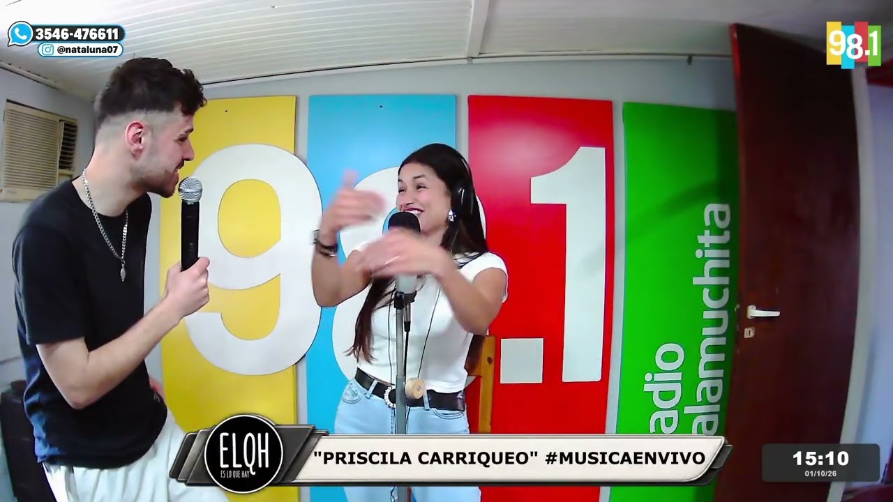 #CANTAHOY "PRISCILA CARRIQUEO" EN #ESLOQUEHAT26 Radio calamuchita 98.1FM  #MuiscaEnVIVO