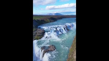 Exclusive Drone Video over One Of Iceland’s Most Dramatic Waterfalls, Gullfoss.