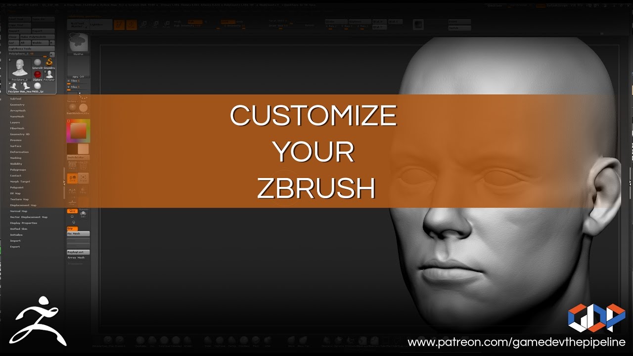 how to customize your zbrush colors