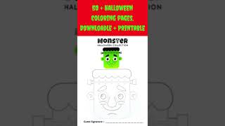 50 Halloween Coloring Pages Halloween Coloring Book Halloween Coloring For Kids
