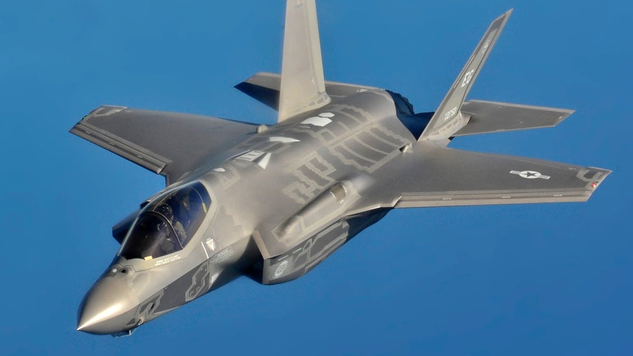 Pouso vertical de um f35 b