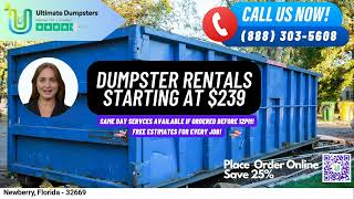 Same Day Dumpster Rental Service - Newberry, Florida - Dumpster Rental Near Me