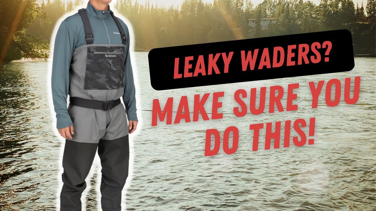 How to repair leaking waders - make sure you do this!! - YouTube