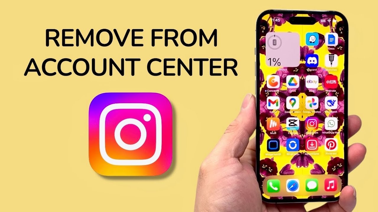 How To Remove Instagram From Account Center - YouTube