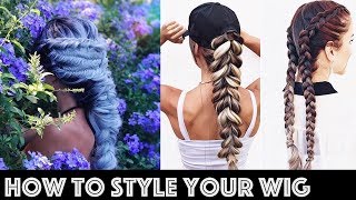 How to style wigs, weaves, and all other hair extensions with braids in action