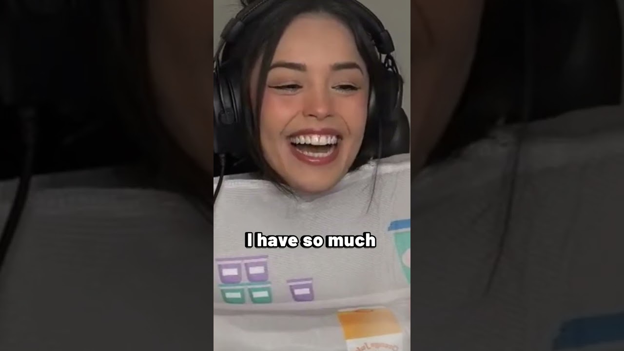 Valkyrae shows her RAEfrigerator costume for Halloween