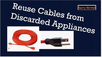 How to make long extension power Cord from power cords of discarded appliances