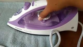 CARA MENGGUNAKAN SETRIKA UAP Phillips (Gosokan). How to use Steam Iron