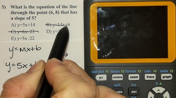 ACT Practice - Slope, Parallel Lines & Perpendicular Lines - Question 5