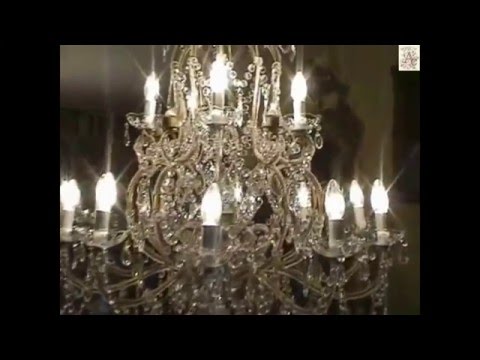 Vidéo: Lustres En Cristal (90 Photos): Grands Plafonniers Suspendus Avec Des Pendentifs En Cristal à L'intérieur