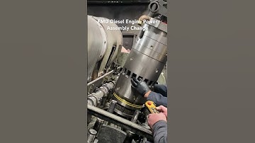 Changing a Power Assembly on an EMD Diesel Engine #emd #diesel #dieselengine #train #engine