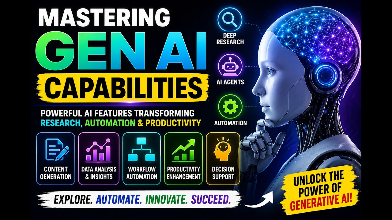 Mastering Generative AI: A Guide to Agents, Deep Research, and Automation