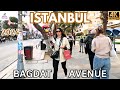 Istanbul kadikoy district  walking in bagdat avenue on april 2024  walking tour  u4k 60fps