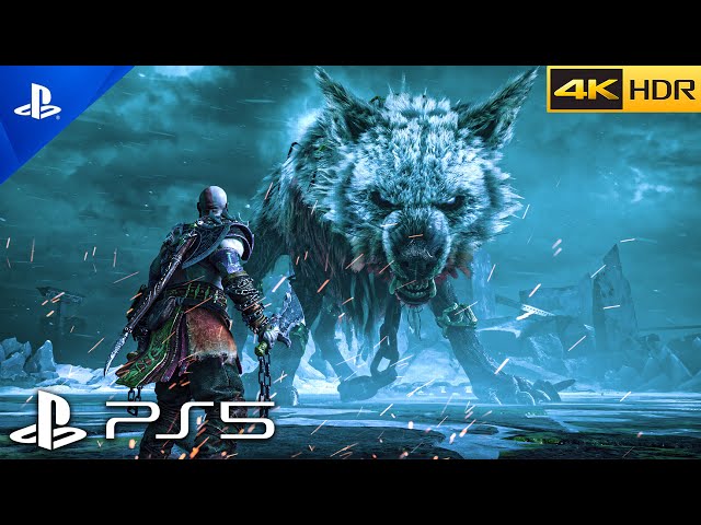 (PS5) God of War Ragnarok - Kratos vs Fenrir | Realistic ULTRA Graphics Gameplay [4K 60FPS HDR] class=