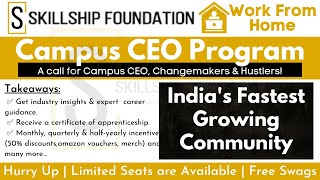 Campus ambassador |skillship foundation ...