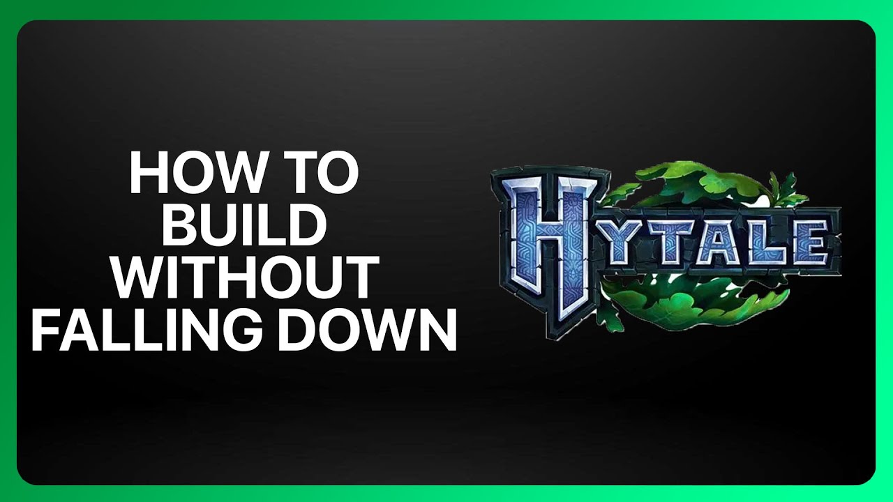 How To Build Without Falling Down In Hytale 2026! Tutorial