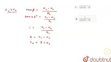 A series L-C-R circuit is connected to an alternating voltage source of frequecy f