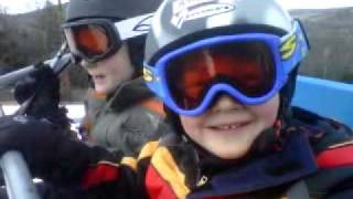 Jack's first chair lift ride.3gp