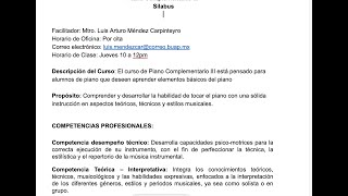 Explicación Del Silabus