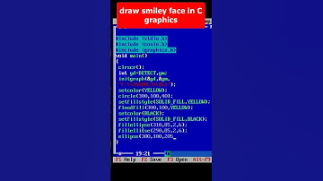 Create Smile Face 😊 Using C Graphics  Part 2 | C Graphics #coding #shorts