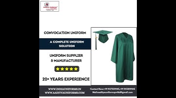 convocation uniform Available At Aaditya Uniforms\