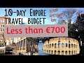 10-day Europe Travel Budget at less than €700 !! (Athens, Amsterdam and Rome)