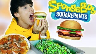 i only ate SPONGEBOB FOODS for 24 hours!!!