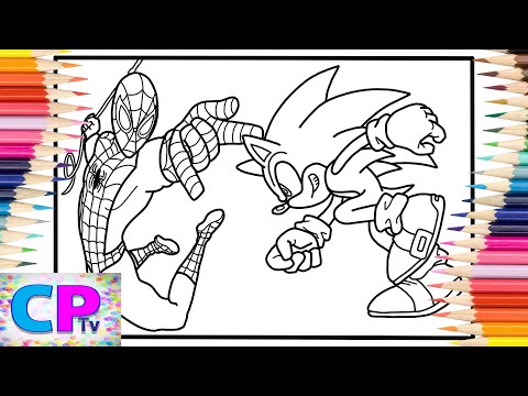 4400 Sonic Spiderman Coloring Pages  Best Free