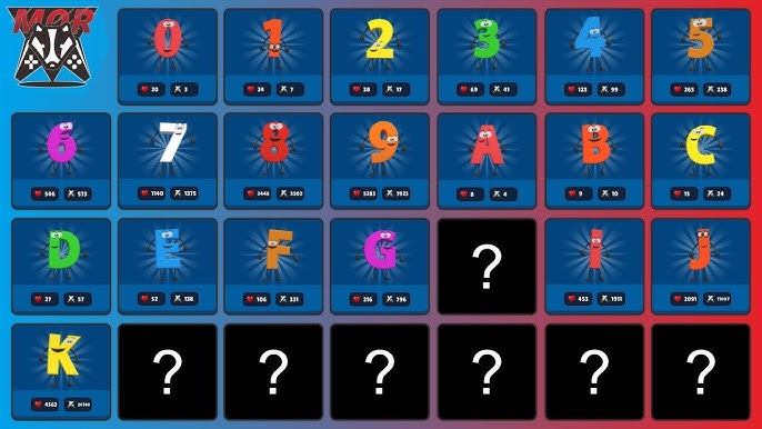 Max Level Merge Alphabet Lore Fusion Number (A-Z)