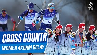 CrossCountry Skiing  Women's 4x5km Relay Classic/Free | Full Replay | #Beijing2022