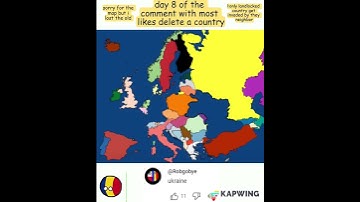 day 8 of the comment with most likes delete a country