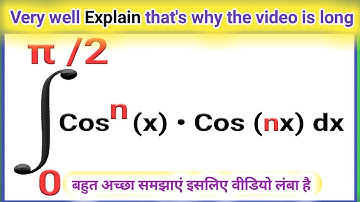 What is the integral of cos^n(x) cos(nx) with limits from 0 to pi/2?