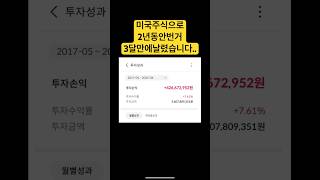 미국주식으로 2년동안 번거 3달만에 날린 근황 ㄷㄷ;; #미국주식 #미장 #테슬라 #나스닥
