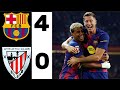 Barcelona vs Athletic Bilbao 4-0/Laliga Highlights &amp;All goals 