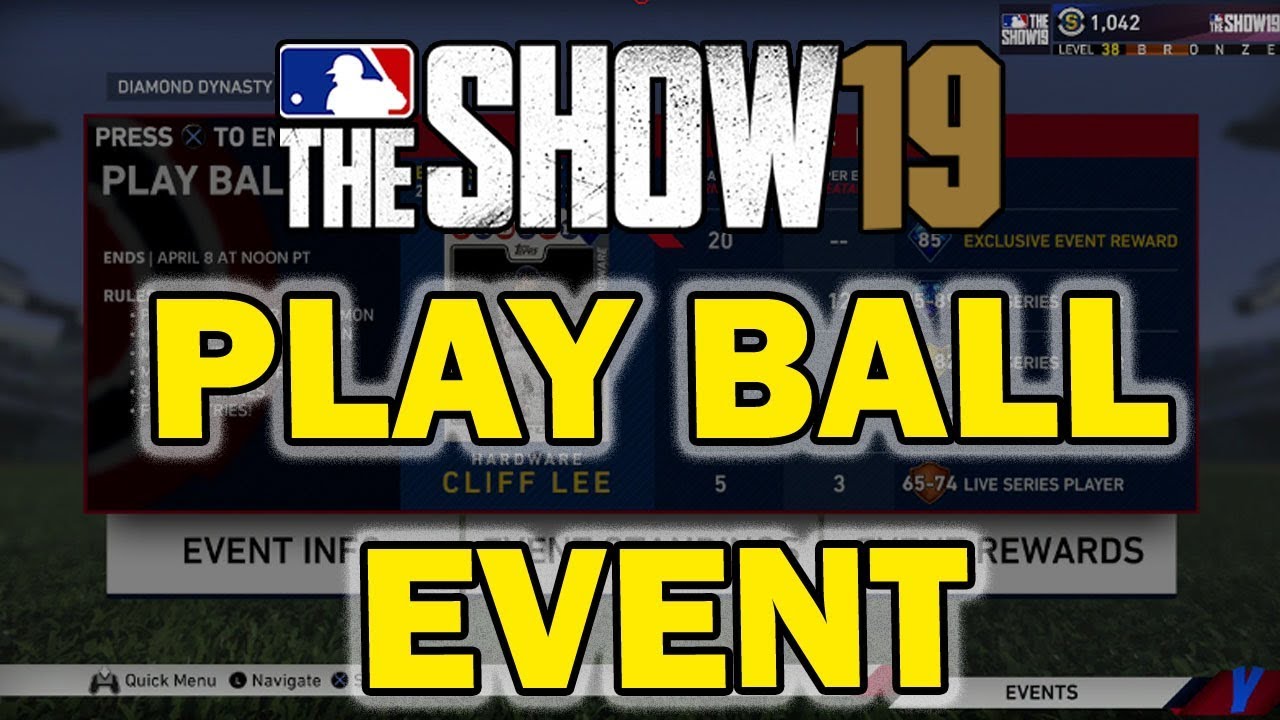 PLAY BALL EVENT DETAILS AND TIPS MLB 19 THE SHOW DIAMOND DYNASTY