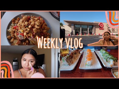 Weekly Vlog♡Dinner Date, GRWM, Target Run