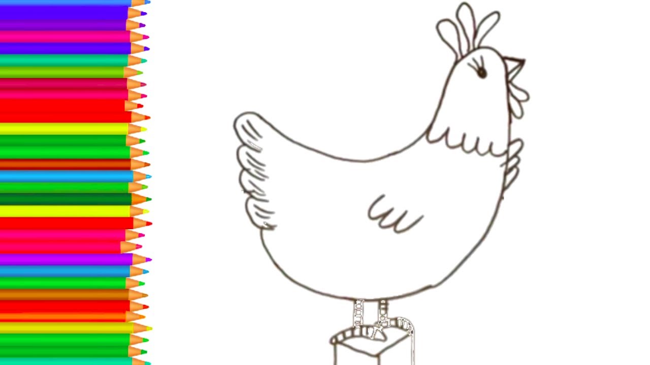 COMO DESENHAR UMA GALINHA FÁCIL - HOW TO DRAW A CHICKEN EASY 