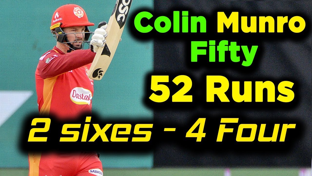 Colin Munro Smashing Fifty | Islamabad United vs Peshawar Zalmi | Match 20 | PSL 2020