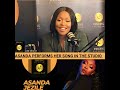 Asanda Jezile performs her song in Studio 🔥🔥🔥🔥 #podcast #music private #childhoodexperience