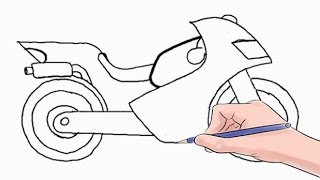 How to Draw a Motorcycle Easy Step by Step