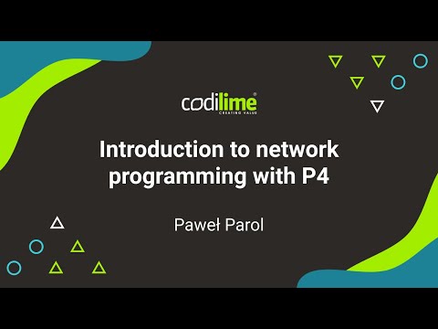 P4 programming language - introduction to network programming with P4