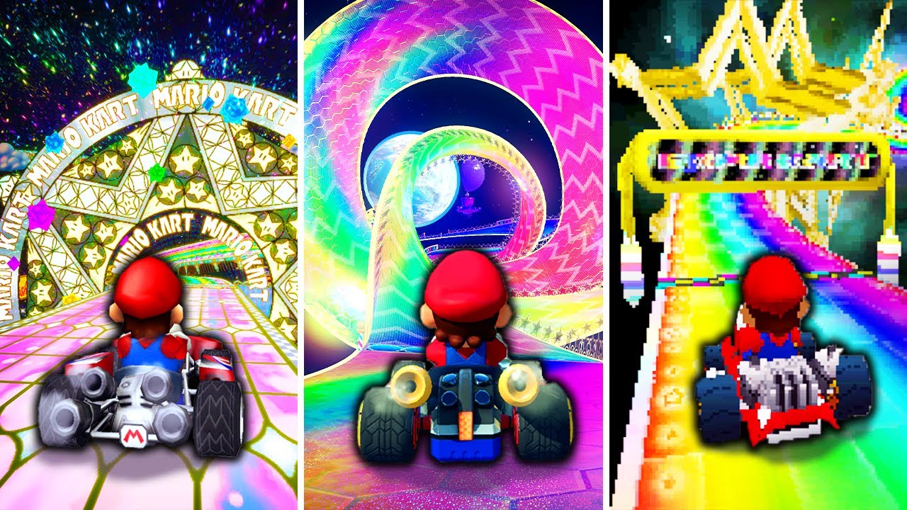 What If EVERY Rainbow Road in The Mario Kart Series was Remade?