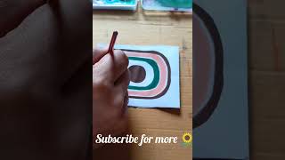 Easy Watercolor drawing/Boho art/ Easy boho painting 🖌️#shorts #youtubeshorts #viral